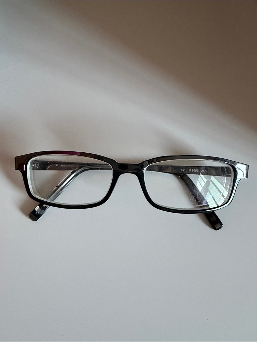 Burberry Black Rectangular Women's Eyeglass Frames